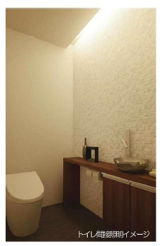 注文住宅 トイレ間接照明採用決定 トイレの照明は暗くて良いかも
